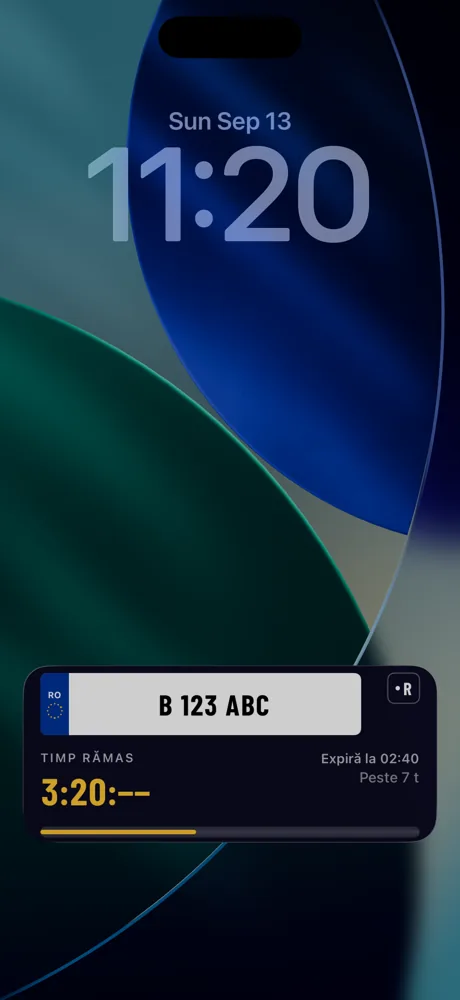 Respark Live Activity on the iOS lock screen showing time remaining
